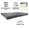 Pet Adobe Waterproof Memory Foam Pet Bed for Indoor/Outdoor Water Resistant and Washable Cover 44” x 35” Gray 658560DKS